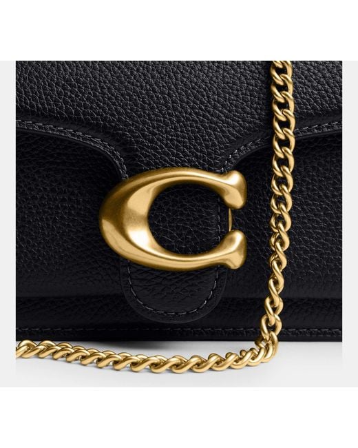 COACH Black Tabby Chain Crossbody Bag 19