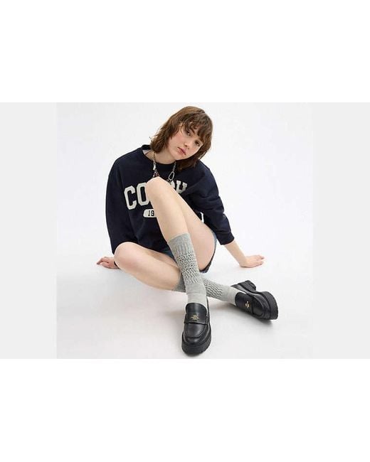 COACH Black Ruthie Loafer