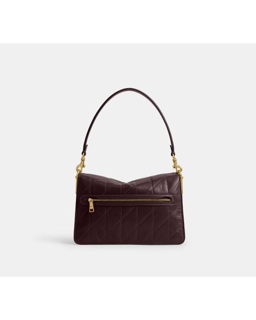 Borsa A Tracolla Tabby Con Catena Trapuntata di COACH in Black