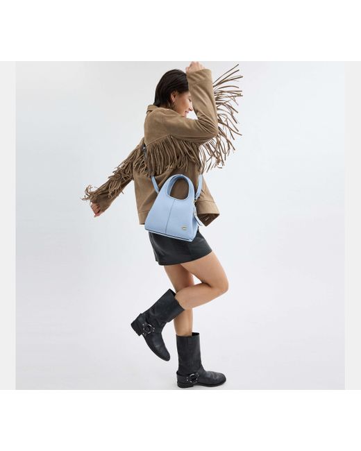 Borsa A Tracolla Lana 23 di COACH in Green