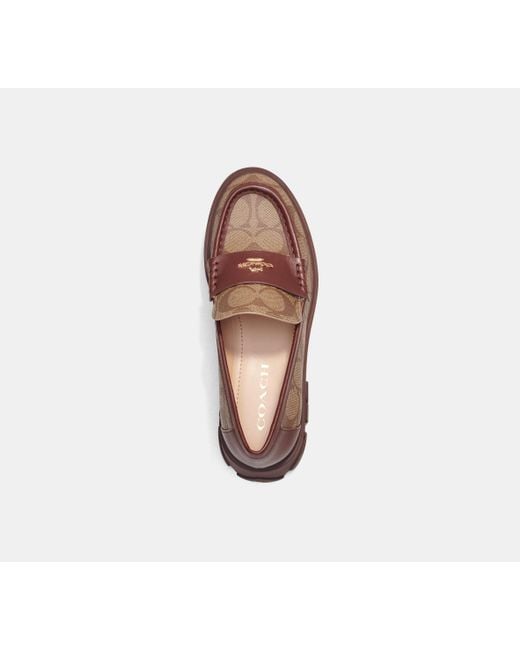 COACH Brown Ruthie Loafer