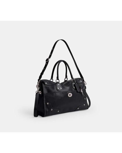 COACH Black Rhyder Satchel Bag 38