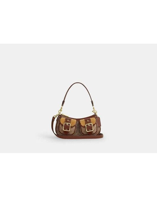 COACH Black Ashton Bag With Signature Canvas