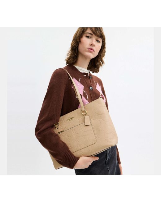 COACH Black Station Tote Bag