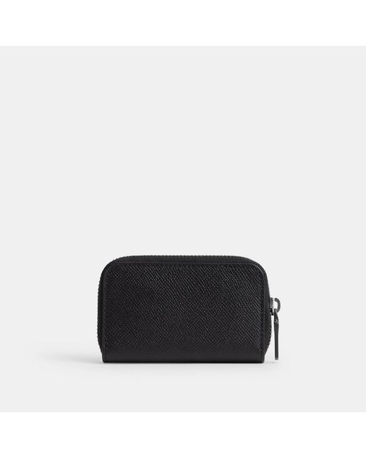 COACH Black Small Zip Around Card Case