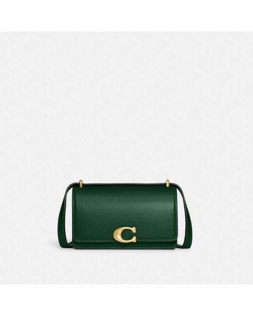 COACH Leather Bandit Crossbody in Green Lyst