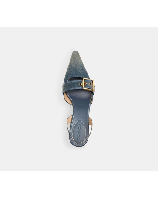 COACH Black Margot Slingback