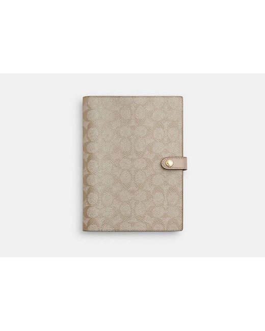 COACH White Notebook