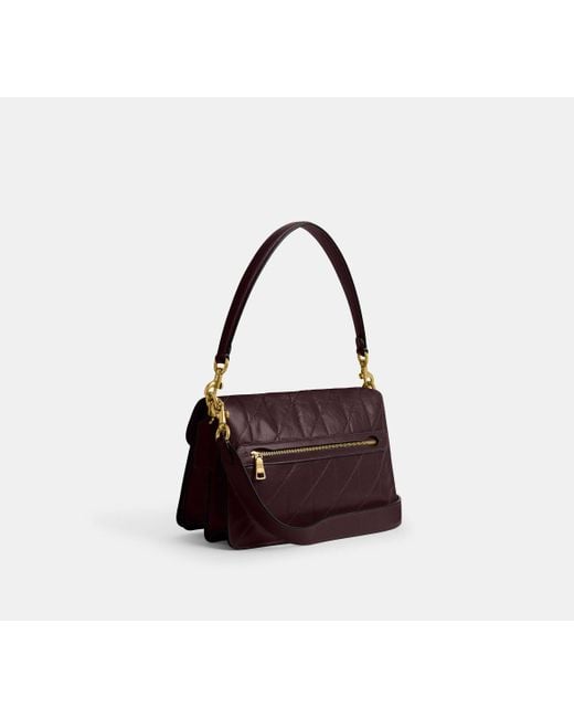 Borsa A Tracolla Tabby Con Catena Trapuntata di COACH in Black