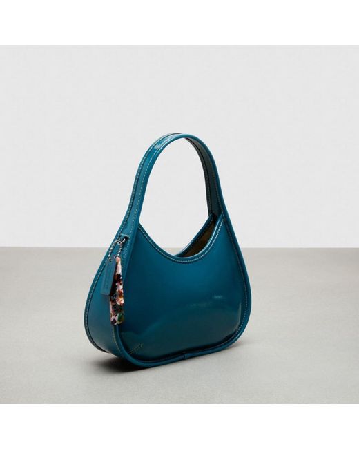 COACH Ergo Bag In Crinkle Patent Topia Leather in Blue Lyst