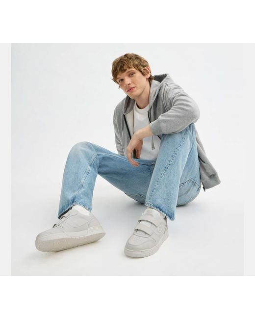 COACH White Double Strap Soho Sneaker for men