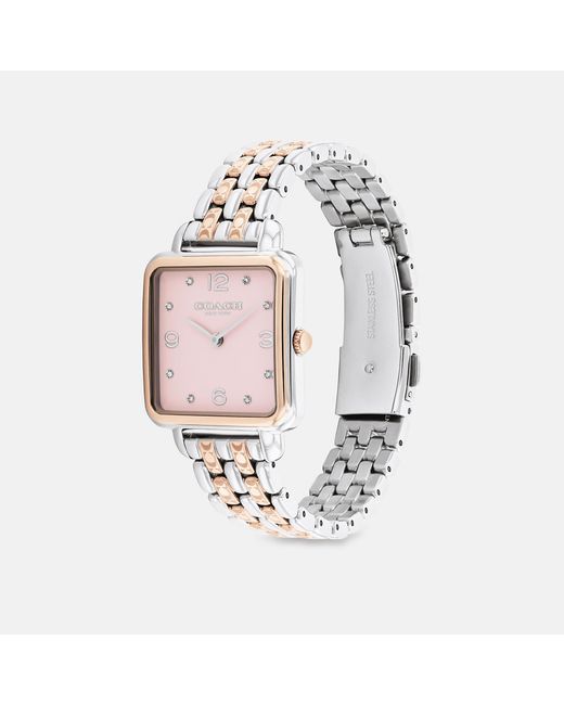 COACH Pink Cass Watch, 28 Mm