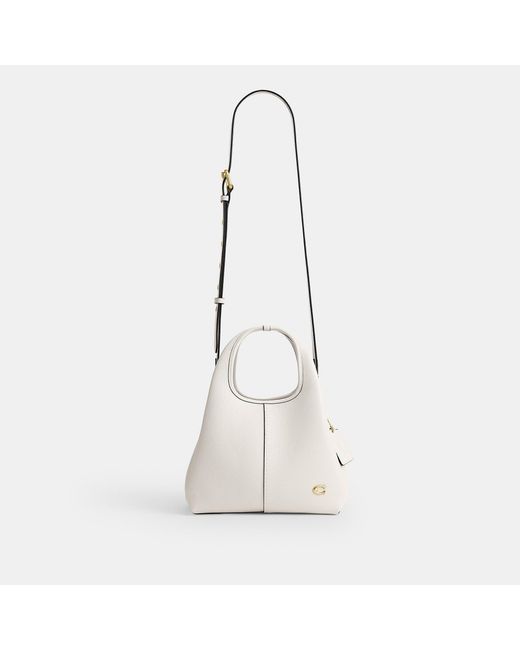 COACH ラナショルダーバッグ 23 ホワイト COACH Lana Shoulder Bag 23 in White | Lyst
