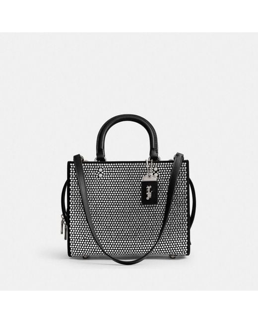 coach ローグ バッグ 25・クリスタル COACH Rogue Bag 25 With Crystal in Black | Lyst