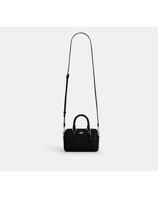 COACH Black Mini Rowan Crossbody Bag