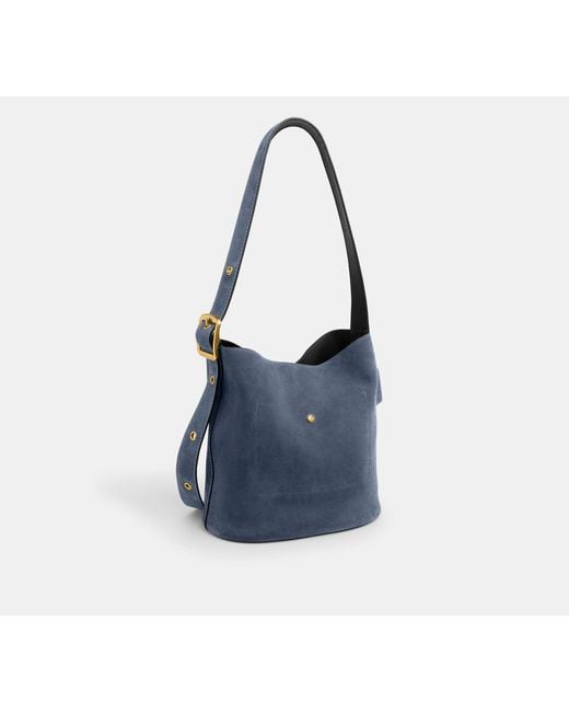 Borsa A Secchiello Bleecker di COACH in Blue