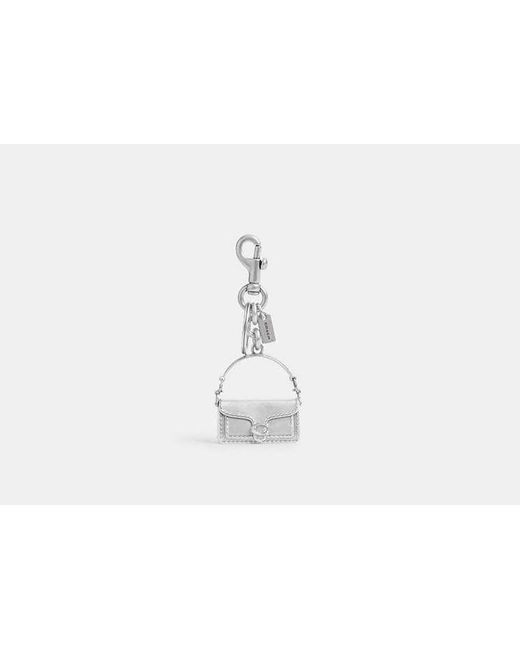 COACH Black Tabby Bag Charm