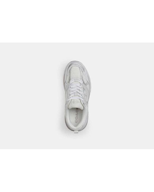 COACH White Mesh' Sports Shoes