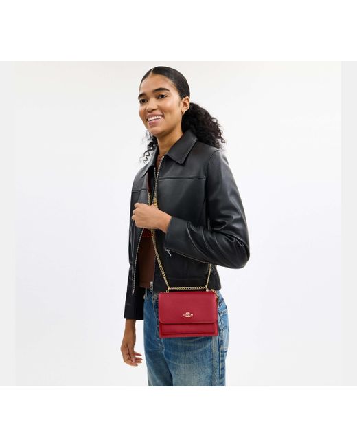 COACH Red Klare Mini Umhängetasche