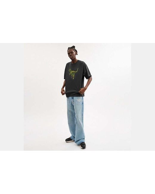 COACH Black Rexy Relaxed Fit T-Shirt