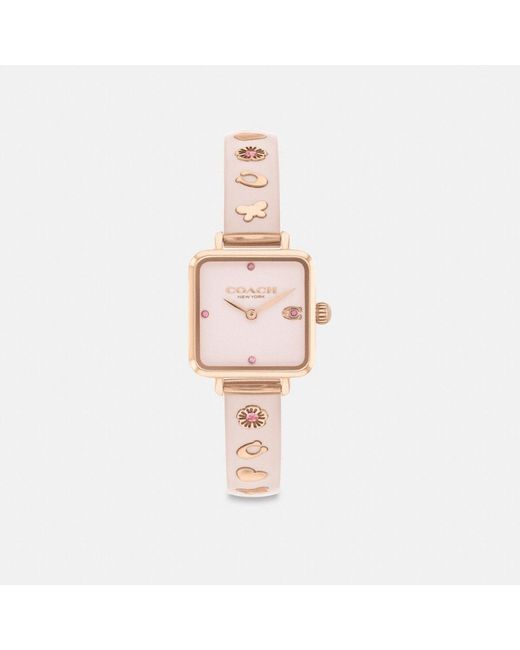 COACH Pink Cass Watch, 22mm