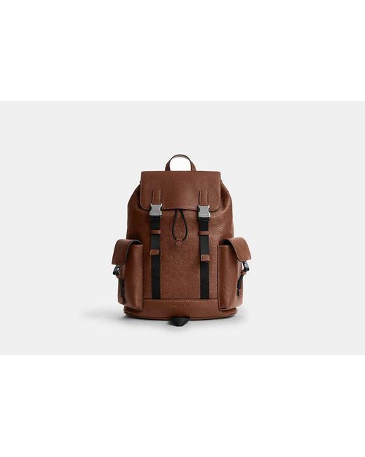 COACH Brown Clark Backpack for men