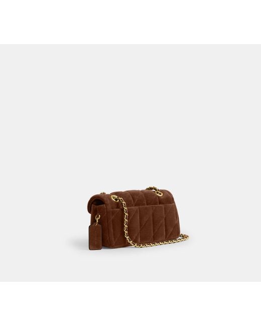 COACH Brown Tabby Schultertasche 20 Mit Steppung