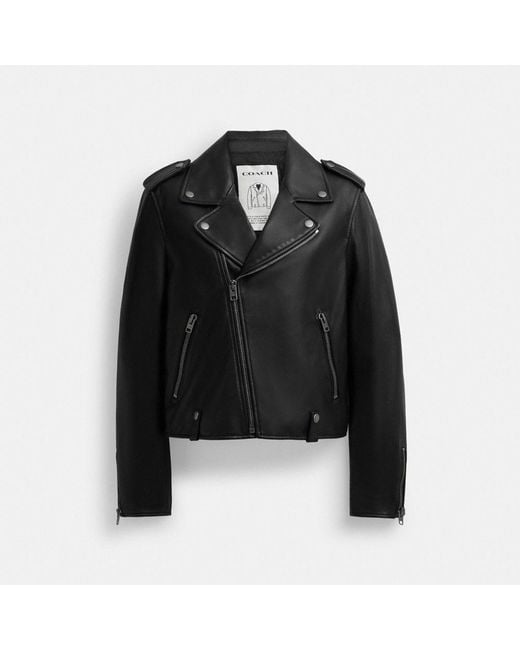 COACH Black Moto Jacket
