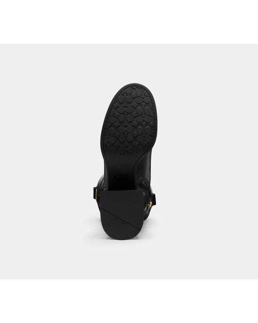 COACH Black Block Heel Tall Boot