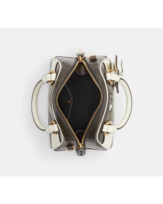 COACH Black Bowling Top Handle Bag