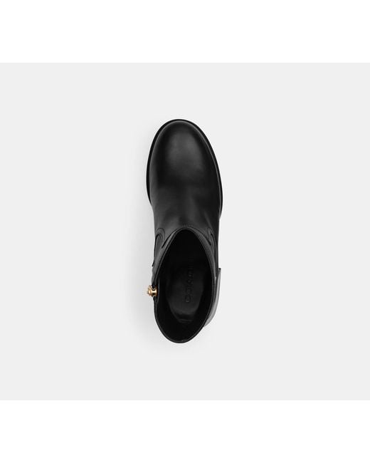 COACH Black Block Heel Boot