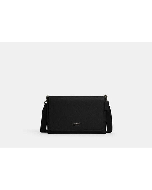 COACH Black Caleb Messenger Bag for men