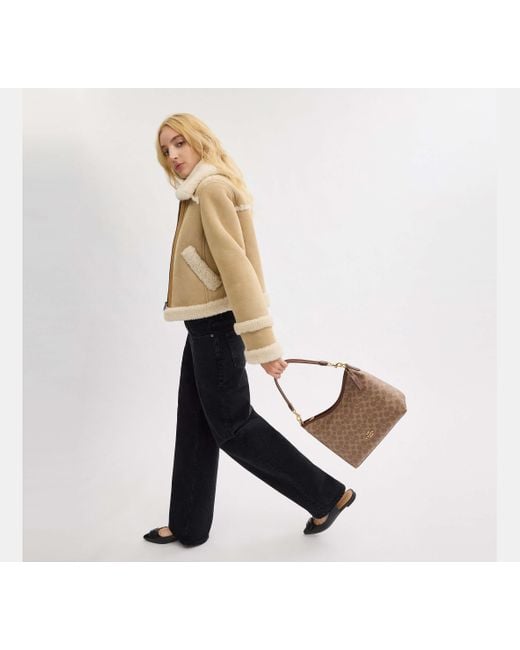 Borsa A Tracolla Laurel di COACH in Black