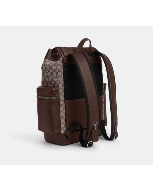 COACH Black Sprint Backpack - Brown for men
