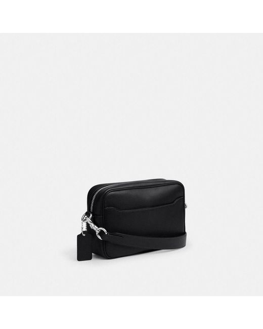 COACH Black Radio Camera Bag for men