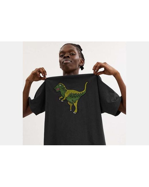 COACH Black Rexy Relaxed Fit T-Shirt