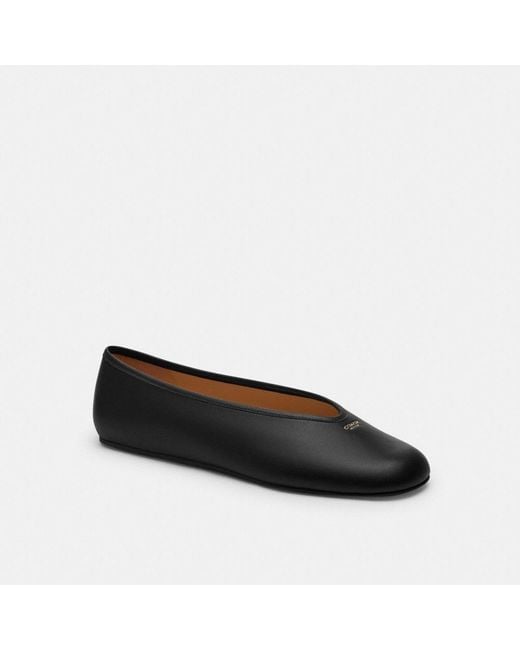 COACH Black Houston Ballet Flat
