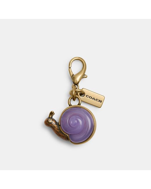 COACH Purple Diy Snail Charm