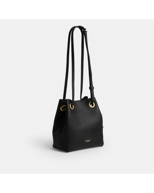COACH Black Jade Drawstring Bag