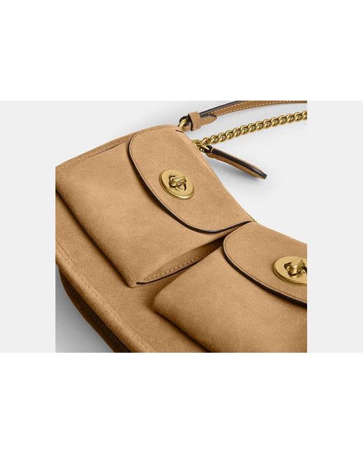 Sac Waverly À Double Fermeture Turnlock COACH en coloris Black