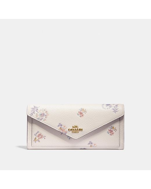 COACH Multicolor Soft Wallet With Meadow Prairie Print