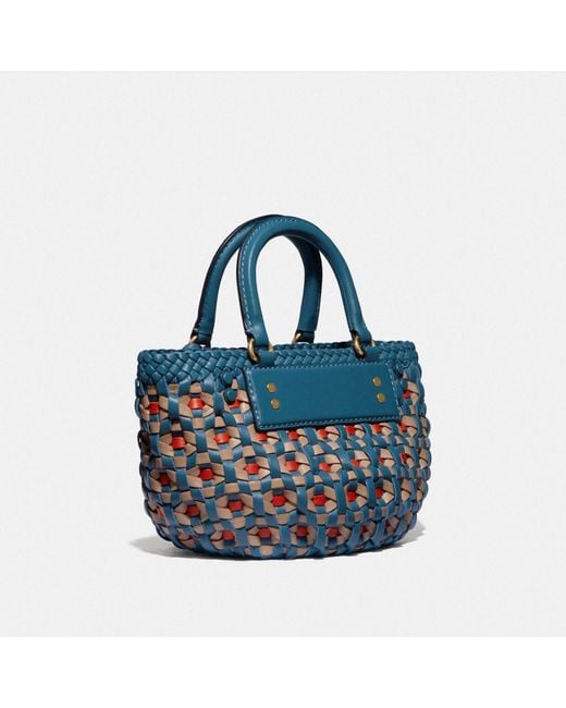 Coach woven bag discount