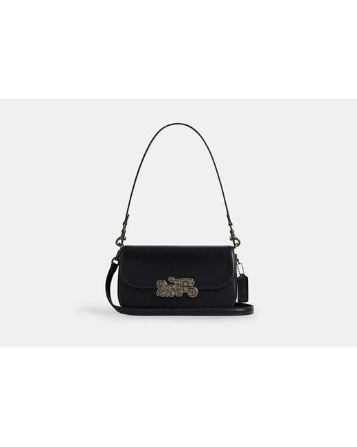 Borsa A Tracolla Harper di COACH in Black