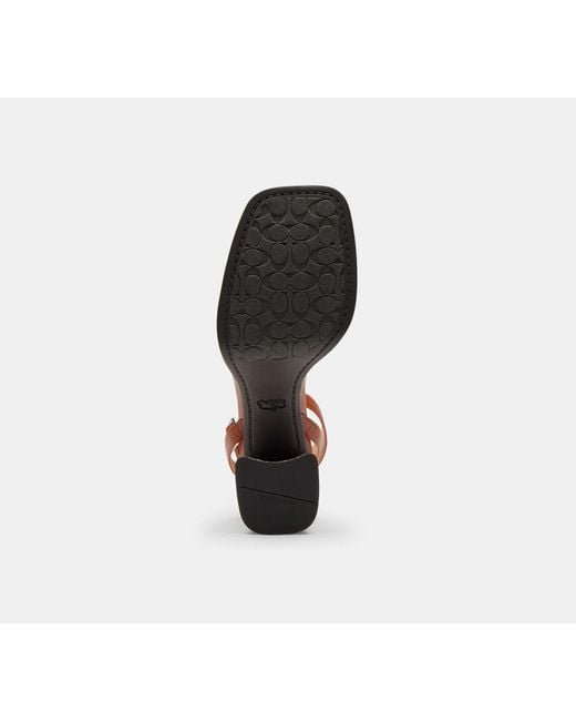 COACH Black Platform Sandal