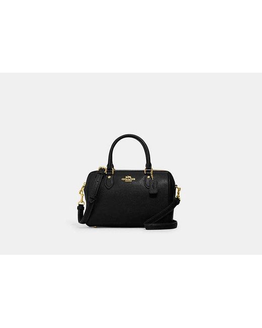 COACH Black Rowan Satchel