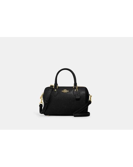 COACH Black Rowan Satchel