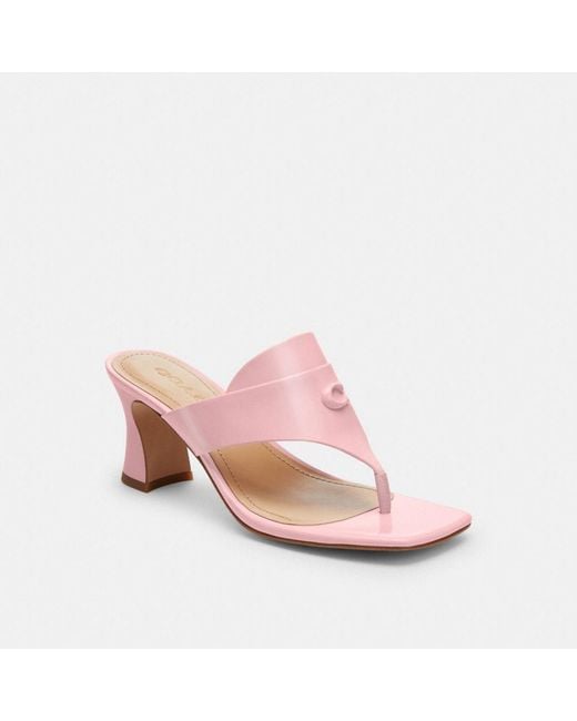 COACH Pink Bree Sandal
