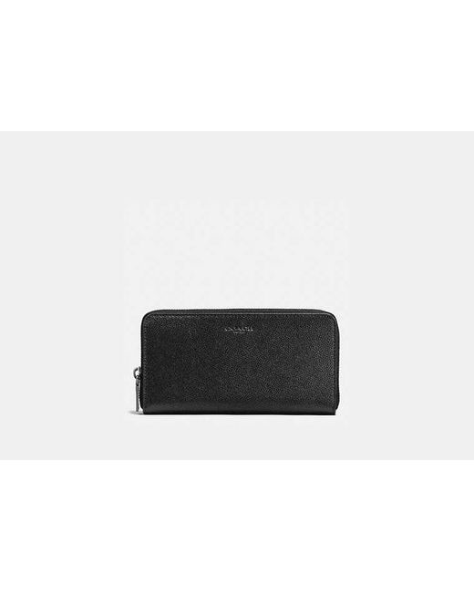 COACH Black Accordion Wallet for men