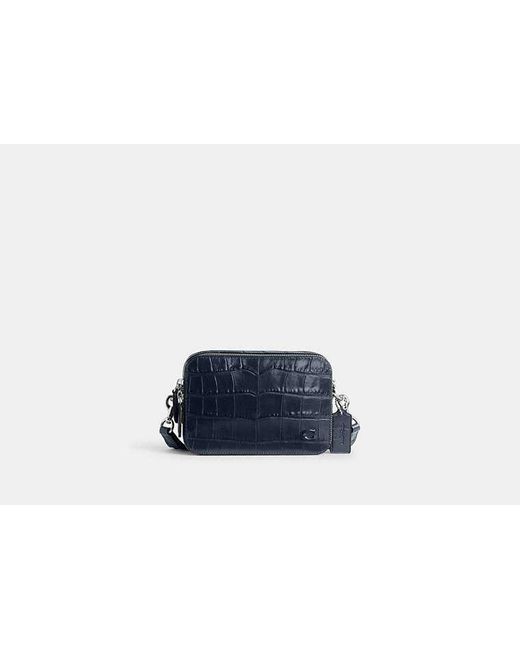 Borsa A Tracolla Charter 19 di COACH in Blue da Uomo