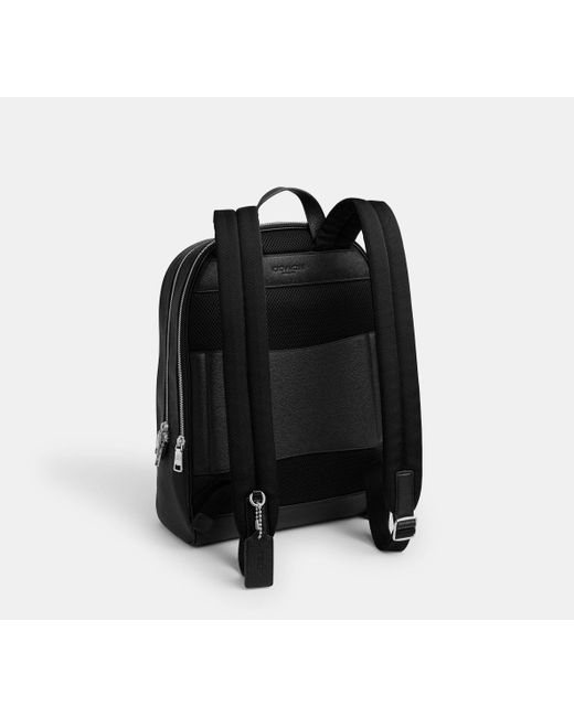 Mochila Wade En Lona De Firma COACH de hombre de color Black